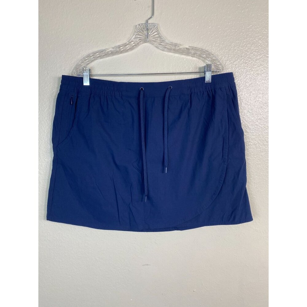 Eddie Bauer Blue Tulip Hem Skort Women XL Tennis Pickleball Golf Outdoor Hiking